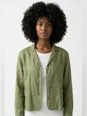 Jones NY linen unlined blzr